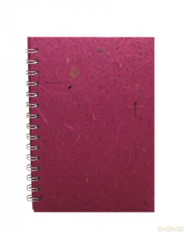 Pink Pig A5 Portrait Sketchbook | White Cartridge, 35 Leaves | Berry [KSIĄŻKA]