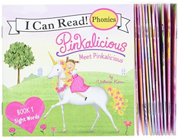 Pinkalicious 12-Book Phonics Fun!: Includes 12 Mini-Books Featuring Short and Long Vowel Sounds (My First I Can Read) - Victoria Kann [KSIĄŻKA]