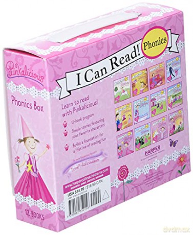 Pinkalicious 12-Book Phonics Fun!: Includes 12 Mini-Books Featuring Short and Long Vowel Sounds (My First I Can Read) - Victoria Kann [KSIĄŻKA]