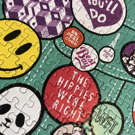 Pinned 1000 Piece Jigsaw Puzzle for Adults | Premium 100% Recycled Board | 1000 Piece Jigsaw Puzzle For Adults | Retro Gifts | Happily Jigsaw Puzzles [PUZZLE]