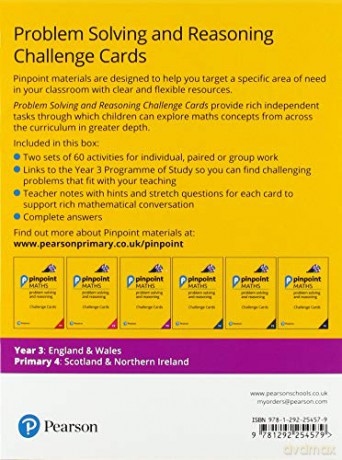 Pinpoint Maths Year 3 Problem Solving and Reasoning Challenge Cards: Y3 Problem Solving and Reasoning Pk - Jon Kurta [KSIĄŻKA]