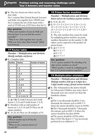 Pinpoint Maths Year 5 Problem Solving and Reasoning Challenge Cards: Y5 Problem Solving and Reasoning Pk - Steve Mills [KSIĄŻKA]