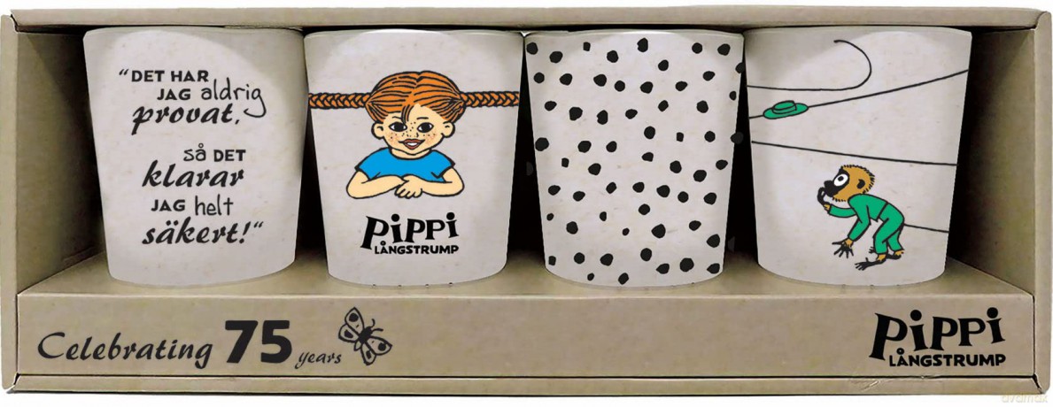 Pippi 4 Tumbler Set - 100% Melamine [KSIĄŻKA]