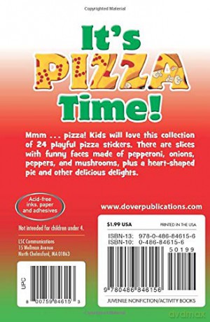 Pizza Stickers (Dover Little Activity Books Stickers) - Ellen Scott [KSIĄŻKA]
