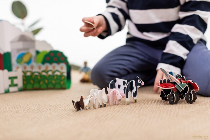 PLAYPRESS Farmyard Pop-out Build and Play Playset - One of the UK's Most Popular Farm Toys - Interactive 3D Construction Toy - 12 Animals and Characters - Eco-Friendly - Foldable - Ages 4 and Over [KSIĄŻKA]