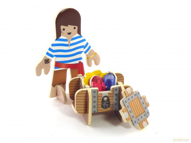 PLAYPRESS Pirate Island Pop-out Playset - Eco-Friendly Building Toys - Easy Storage - Construction Toys for Ages 4+ [KSIĄŻKA]