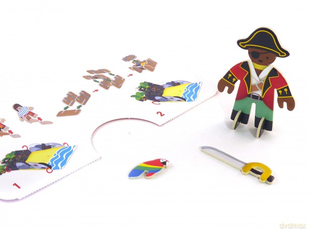PLAYPRESS Pirate Island Pop-out Playset - Eco-Friendly Building Toys - Easy Storage - Construction Toys for Ages 4+ [KSIĄŻKA]