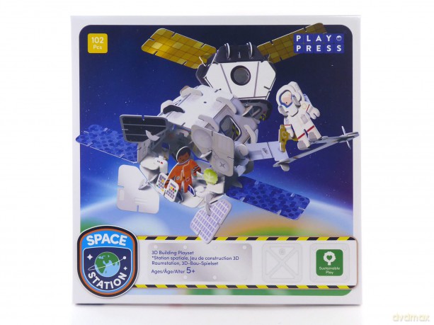 PLAYPRESS Space Station and Astronauts Playset - Interactive 3D Construction Playset - Gift of the Year 2020 Winner -Eco-Friendly Building Toys - Easy Storage - Construction Toys for Ages 7+ [KSIĄŻKA]