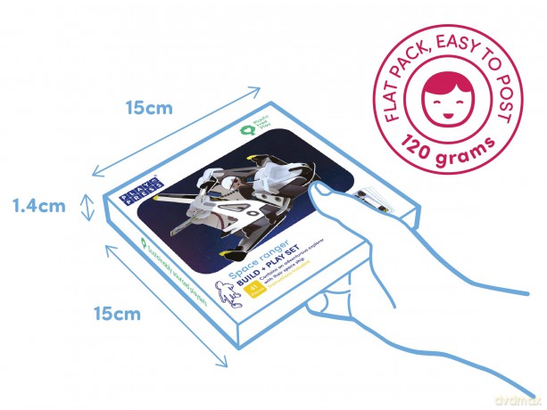 PLAYPRESS Spaceship and Space Ranger Astronaut Toy Set Pop-out Playset - Eco-Friendly Building Toys - Easy Storage - Construction Toys for Ages 4+ [KSIĄŻKA]