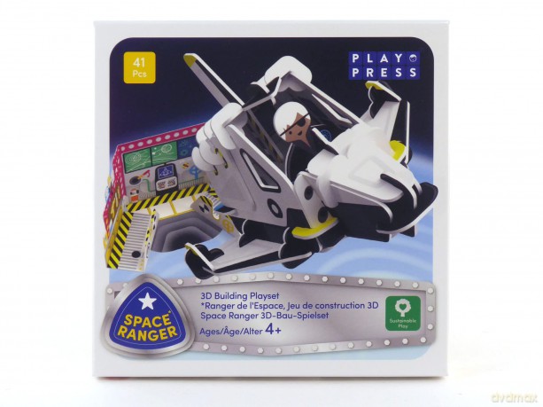 PLAYPRESS Spaceship and Space Ranger Astronaut Toy Set Pop-out Playset - Eco-Friendly Building Toys - Easy Storage - Construction Toys for Ages 4+ [KSIĄŻKA]