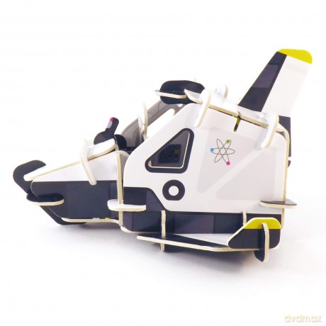 PLAYPRESS Spaceship and Space Ranger Astronaut Toy Set Pop-out Playset - Eco-Friendly Building Toys - Easy Storage - Construction Toys for Ages 4+ [KSIĄŻKA]