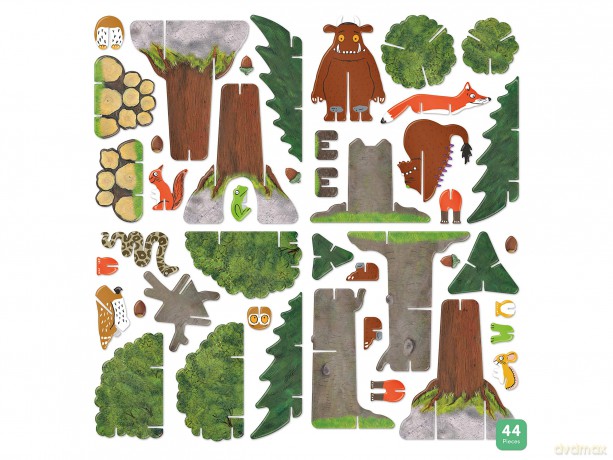 PLAYPRESS The Gruffalo Pop-out Playset - Gruffalo Toy Set Based on the Book by Julia Donaldson and Axel Scheffler - Eco-Friendly Building Toys - Easy Storage - Construction Toys for Ages 4+ [KSIĄŻKA]