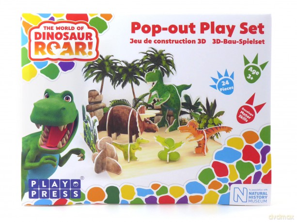 PLAYPRESS The World of Dinosaur Roar! Pop-out playset [KSIĄŻKA]