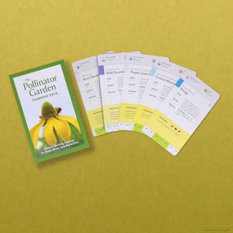 Pollinator Garden Planning Deck: Build a Thriving Habitat for Bees, Birds, and Butterflies (A 109-Card Box Set) - Katz/Katz [KSIĄŻKA]