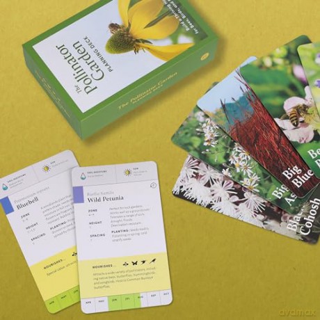 Pollinator Garden Planning Deck: Build a Thriving Habitat for Bees, Birds, and Butterflies (A 109-Card Box Set) - Katz/Katz [KSIĄŻKA]