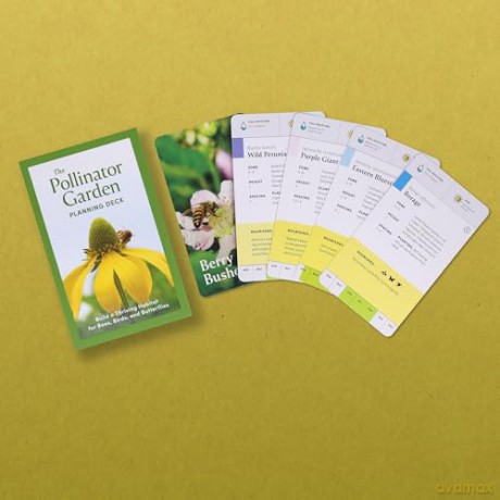 Pollinator Garden Planning Deck: Build a Thriving Habitat for Bees, Birds, and Butterflies (A 109-Card Box Set) - Katz/Katz [KSIĄŻKA]
