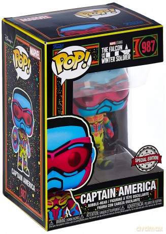 POP! The Falcon and The Winter Soldier 987 - Captain America Blacklight [KSIĄŻKA]