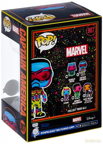 POP! The Falcon and The Winter Soldier 987 - Captain America Blacklight [KSIĄŻKA]