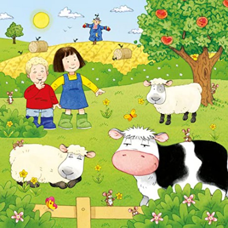 Poppy and Sam's Book and 3 Jigsaws: Animals: Poppy and Sam Animals (Farmyard Tales Poppy and Sam) - Heather Amery [KSIĄŻKA]