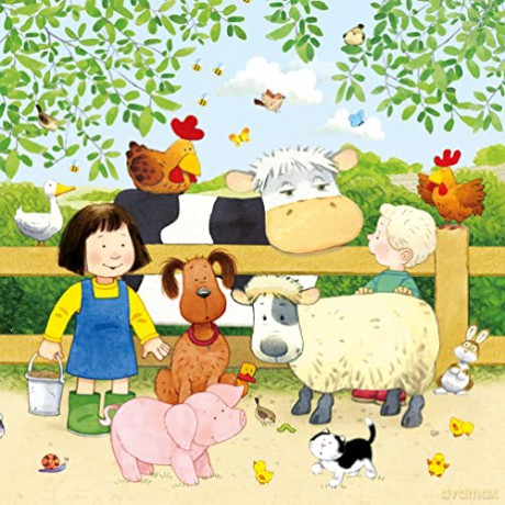 Poppy and Sam's Book and 3 Jigsaws: Animals: Poppy and Sam Animals (Farmyard Tales Poppy and Sam) - Heather Amery [KSIĄŻKA]