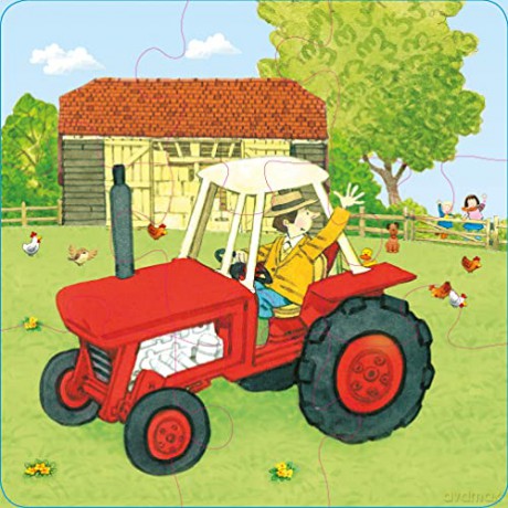 Poppy and Sam's Book and 3 Jigsaws: Tractors: Poppy and Sam Tractors (Farmyard Tales Poppy and Sam) - Heather Amery [KSIĄŻKA]