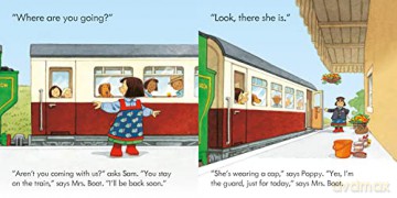 Poppy and Sam's Book and 3 Jigsaws: Trains (Farmyard Tales Poppy and Sam) - Heather Amery [KSIĄŻKA]