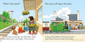 Poppy and Sam's Book and 3 Jigsaws: Trains (Farmyard Tales Poppy and Sam) - Heather Amery [KSIĄŻKA]