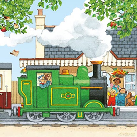 Poppy and Sam's Book and 3 Jigsaws: Trains (Farmyard Tales Poppy and Sam) - Heather Amery [KSIĄŻKA]