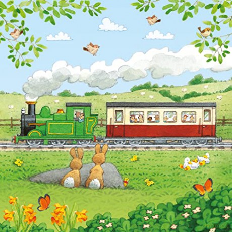 Poppy and Sam's Book and 3 Jigsaws: Trains (Farmyard Tales Poppy and Sam) - Heather Amery [KSIĄŻKA]
