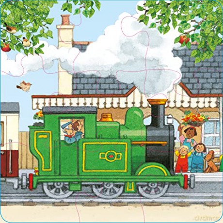 Poppy and Sam's Book and 3 Jigsaws: Trains (Farmyard Tales Poppy and Sam) - Heather Amery [KSIĄŻKA]