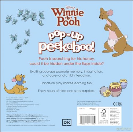 Pop-Up Peekaboo! Disney Winnie the Pooh - Dk [KSIĄŻKA]