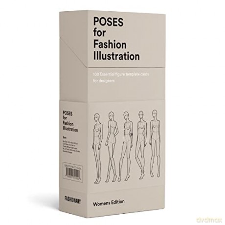 Poses for Fashion Illustration (Card Box): 100 essential figure template cards for designers - Fashionary [KSIĄŻKA]