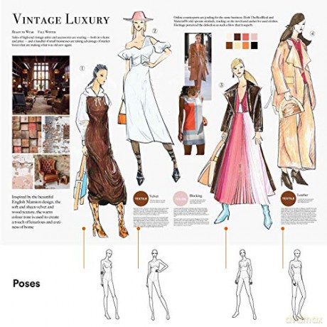 Poses for Fashion Illustration (Card Box): 100 essential figure template cards for designers - Fashionary [KSIĄŻKA]