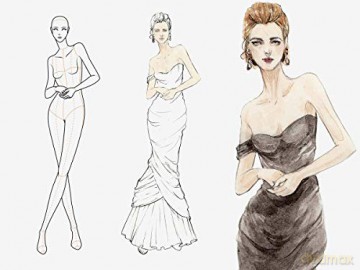 Poses for Fashion Illustration (Card Box): 100 essential figure template cards for designers - Fashionary [KSIĄŻKA]