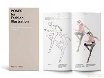 Poses for Fashion Illustration (Card Box): 100 essential figure template cards for designers - Fashionary [KSIĄŻKA]
