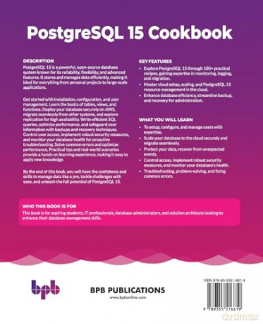 PostgreSQL 15 Cookbook: Efficient data management with 100+ recipes (English Edition) - Mohammad Samsad Hussain [KSIĄŻKA]
