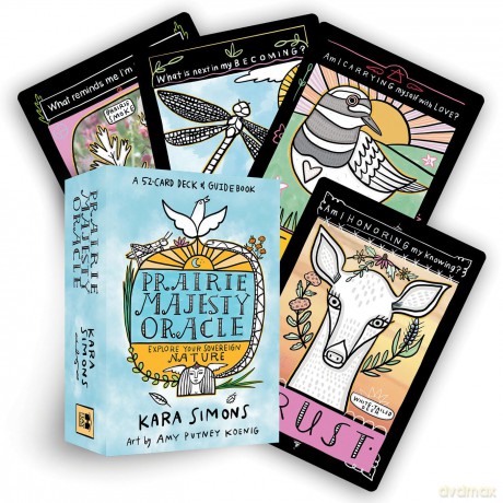 Prairie Majesty Oracle: A 52-Card Deck and Guidebook - Kara Marie Simons [KSIĄŻKA]