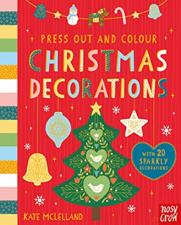 Press Out and Colour: Christmas Decorations - Kate McLelland [KSIĄŻKA]