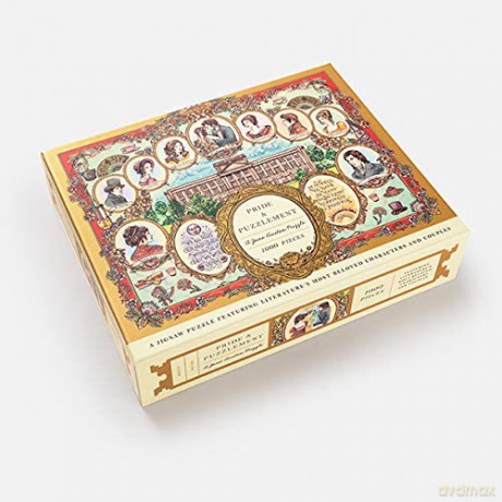 Pride and Puzzlement: A 1000-Piece Jigsaw Puzzle Featuring Literature's Most Beloved Characters and Subtitle change: Couples: Jigsaw Puzzles for Adults - Jacqui Oakley [KSIĄŻKA]
