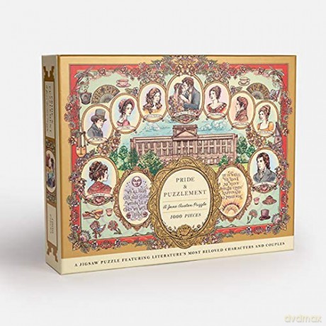Pride and Puzzlement: A 1000-Piece Jigsaw Puzzle Featuring Literature's Most Beloved Characters and Subtitle change: Couples: Jigsaw Puzzles for Adults - Jacqui Oakley [KSIĄŻKA]