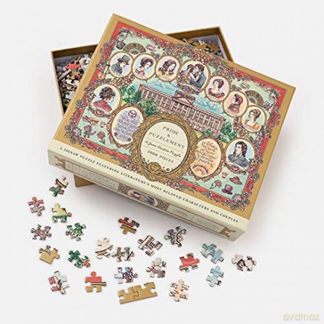 Pride and Puzzlement: A 1000-Piece Jigsaw Puzzle Featuring Literature's Most Beloved Characters and Subtitle change: Couples: Jigsaw Puzzles for Adults - Jacqui Oakley [KSIĄŻKA]