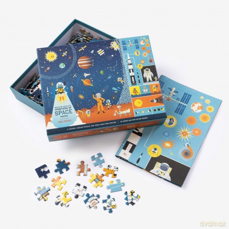 Professor Astro Cat's Frontiers of Space 500-Piece Puzzle: Cosmic Jigsaw Puzzle and Seek-and-Find Poster - Dr. Dominic Walliman [PUZZLE]