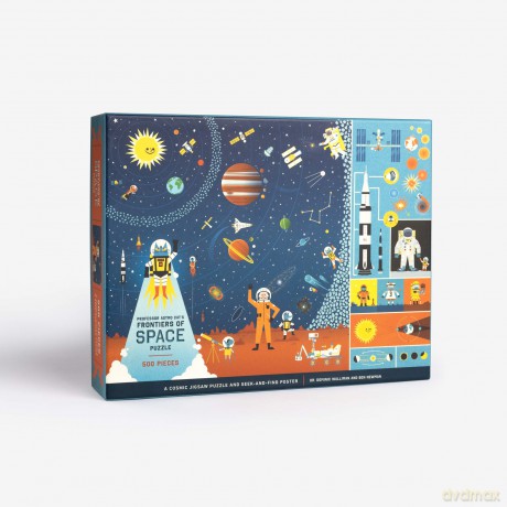 Professor Astro Cat's Frontiers of Space 500-Piece Puzzle: Cosmic Jigsaw Puzzle and Seek-and-Find Poster - Dr. Dominic Walliman [PUZZLE]