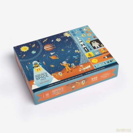 Professor Astro Cat's Frontiers of Space 500-Piece Puzzle: Cosmic Jigsaw Puzzle and Seek-and-Find Poster - Dr. Dominic Walliman [PUZZLE]