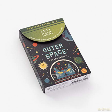 Professor Astro Cat's Outer Space Flash Cards: 50 Stellar Questions to Boost Your Knowledge About the Universe: Card Games - Dr. Dominic Walliman [KSIĄŻKA]