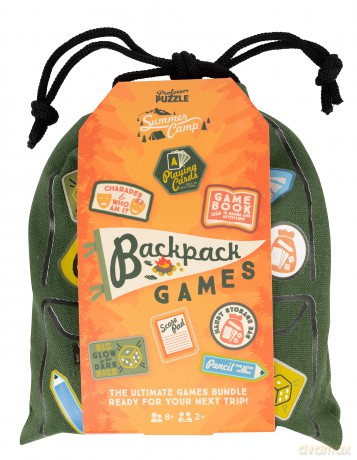 Professor Puzzle | Backpack Games | Board Game | Ages 8+ | 2+ Players [KSIĄŻKA]