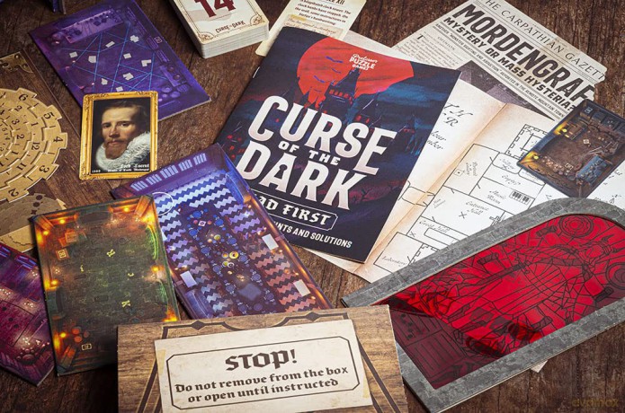 Professor Puzzle | Curse of the Dark- Escape Room | Strategy Game | Ages 14+ | 1-6 Players | 180 Minutes Playing Time [KSIĄŻKA]