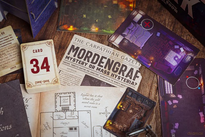 Professor Puzzle | Curse of the Dark- Escape Room | Strategy Game | Ages 14+ | 1-6 Players | 180 Minutes Playing Time [KSIĄŻKA]