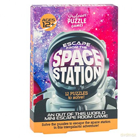 Professor Puzzle | Escape from the Space Station | Strategy Game | Ages 12+ | 1+ Players | 45 Minutes Playing Time [KSIĄŻKA]