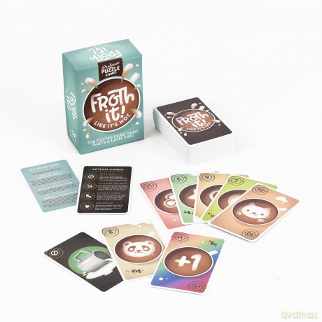 Professor Puzzle | Froth It | Card Game | Ages 8+ | 2-4 Players | 15 Minutes Playing Time [KSIĄŻKA]